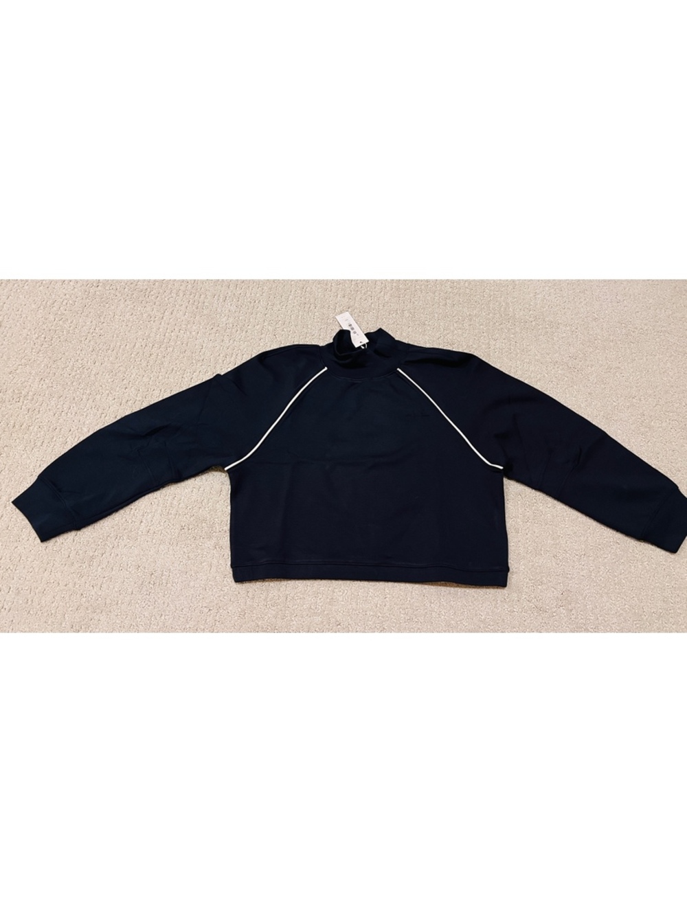 Habitual Cropped Pullover - Navy - Small